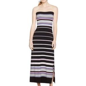 NWT White House Black Market Maxi Dress Convertible Skirt Strapless Stripe WHBM